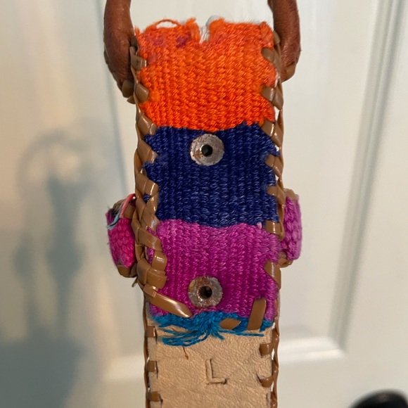 Vintage Colorful Patterned Belt - Picture 4 of 6